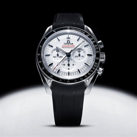 white speedmaster omega|Omega Speedmaster white dial price.